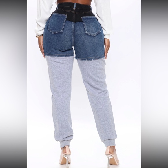 Top Tier Denim Sweatpant/Joggers - Picture 2 of 3